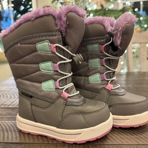 Wonder Nation Toddler Girls Tall Bungee Winter Boots Size 8